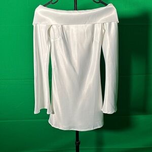 Peppermayo Off-Shoulder White Blouse